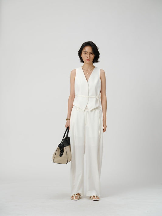 Sharp Silhouette Suit Vest - UNIQUE ATTRACTION