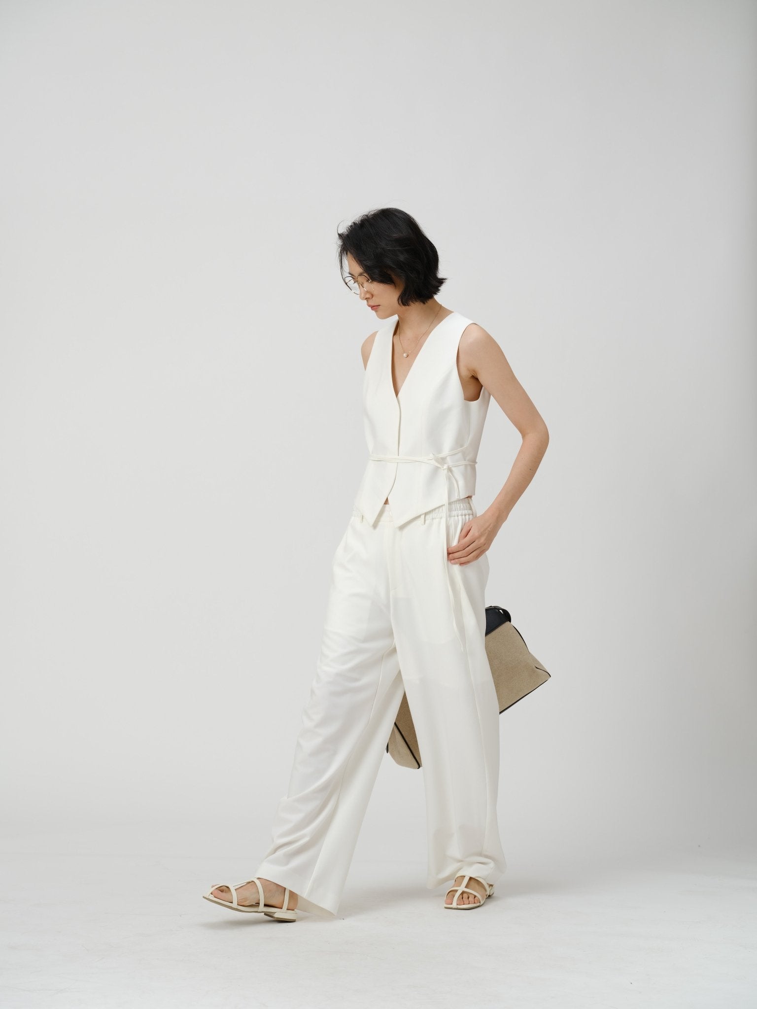 Sharp Silhouette Suit Vest - UNIQUE ATTRACTION
