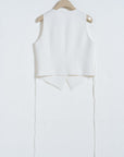Sharp Silhouette Suit Vest - UNIQUE ATTRACTION
