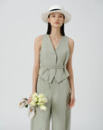 Sharp Silhouette Suit Vest - UNIQUE ATTRACTION