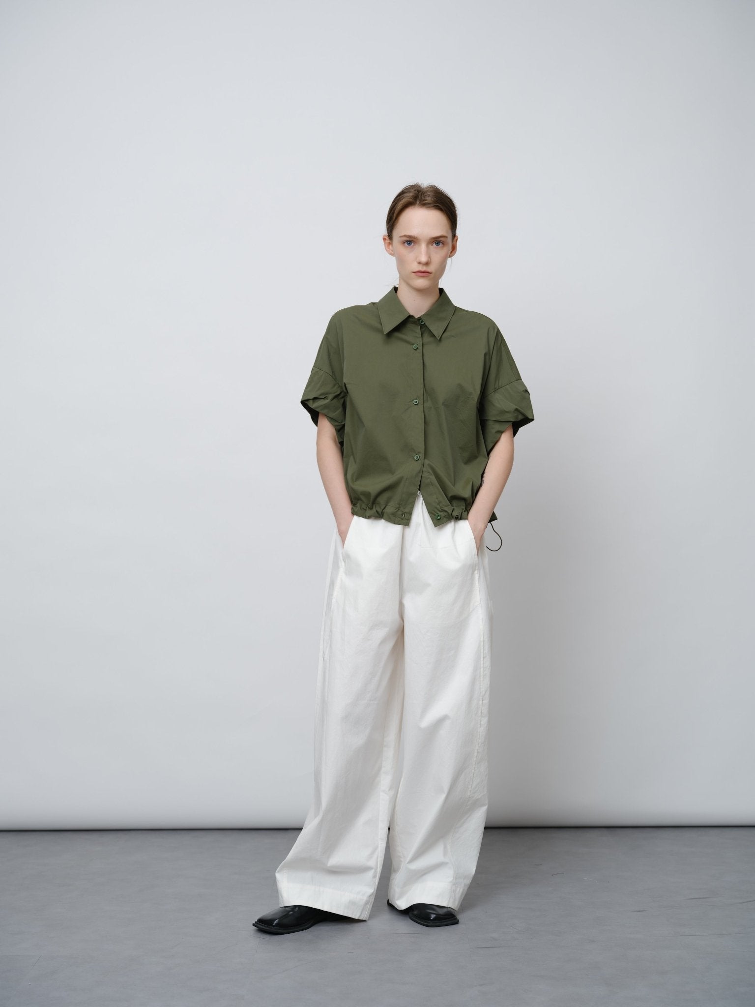 Soft Cotton Sculpted Trousers - UNIQUE ATTRACTION