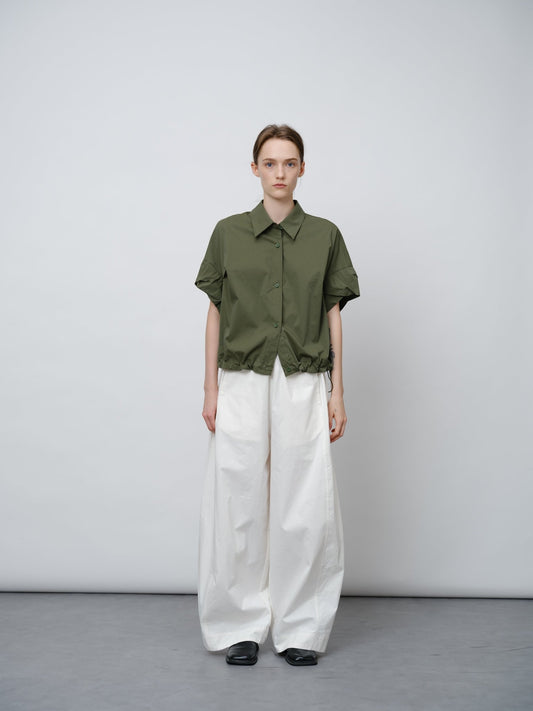 Soft Cotton Sculpted Trousers - UNIQUE ATTRACTION