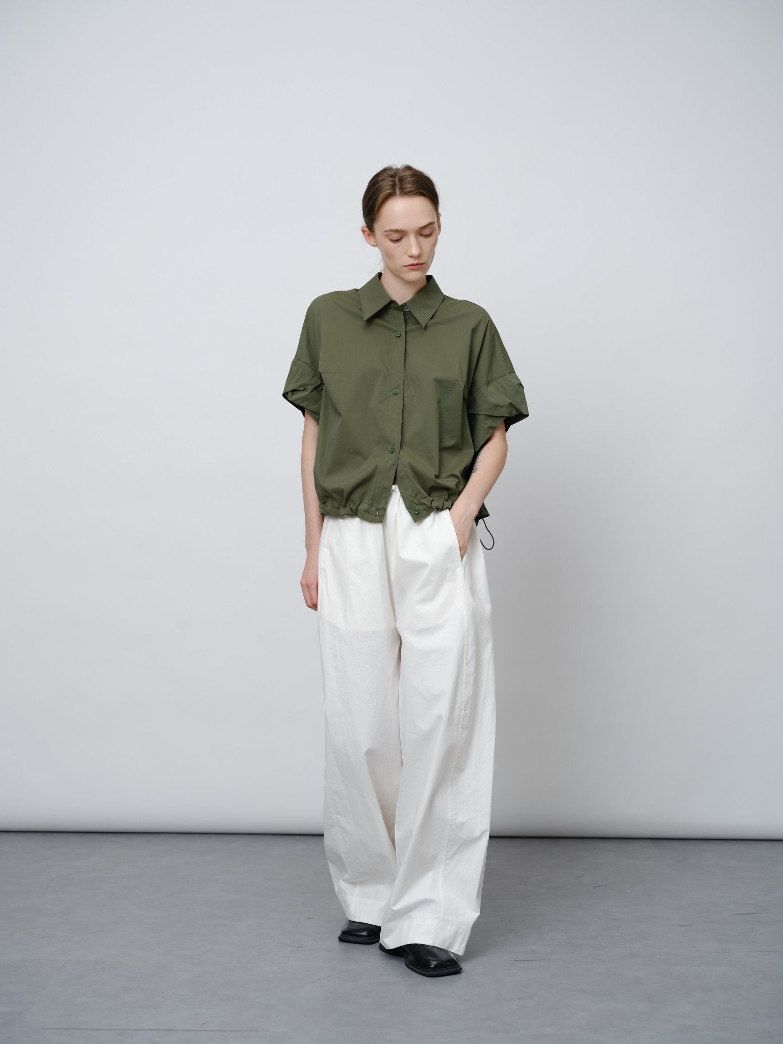Soft Cotton Sculpted Trousers - UNIQUE ATTRACTION
