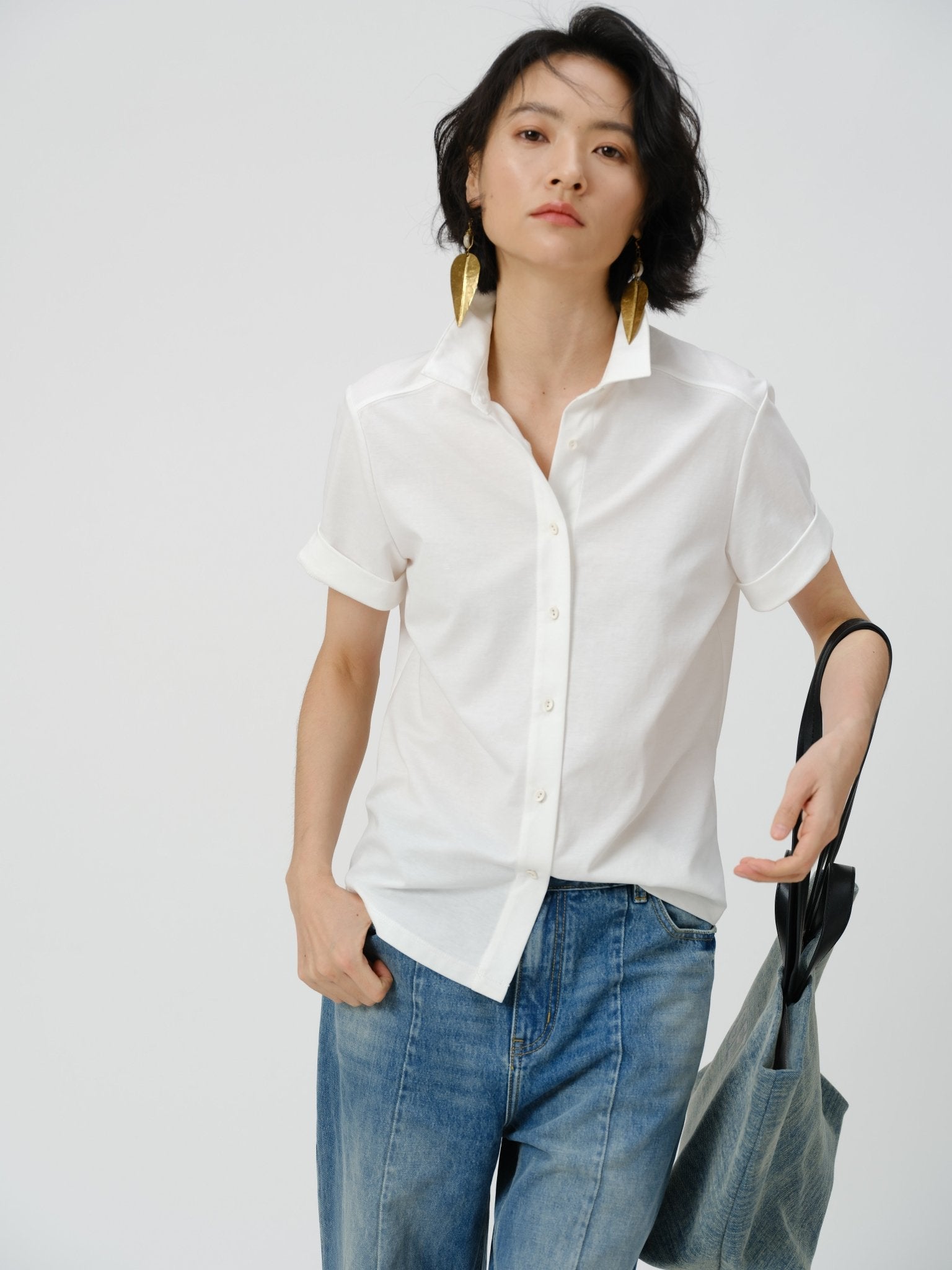 Stretch Cotton Knit Shirt - UNIQUE ATTRACTION