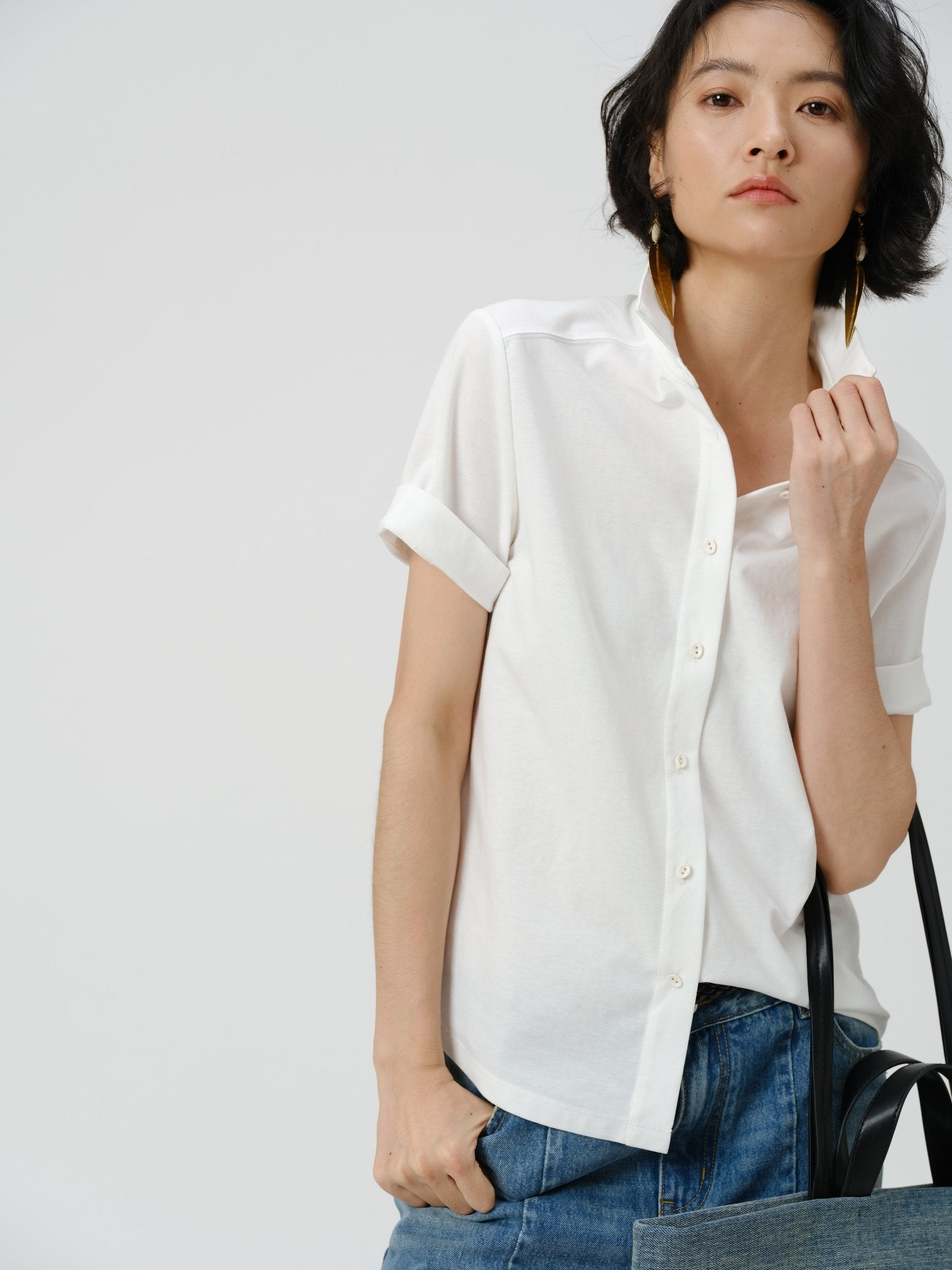 Stretch Cotton Knit Shirt - UNIQUE ATTRACTION