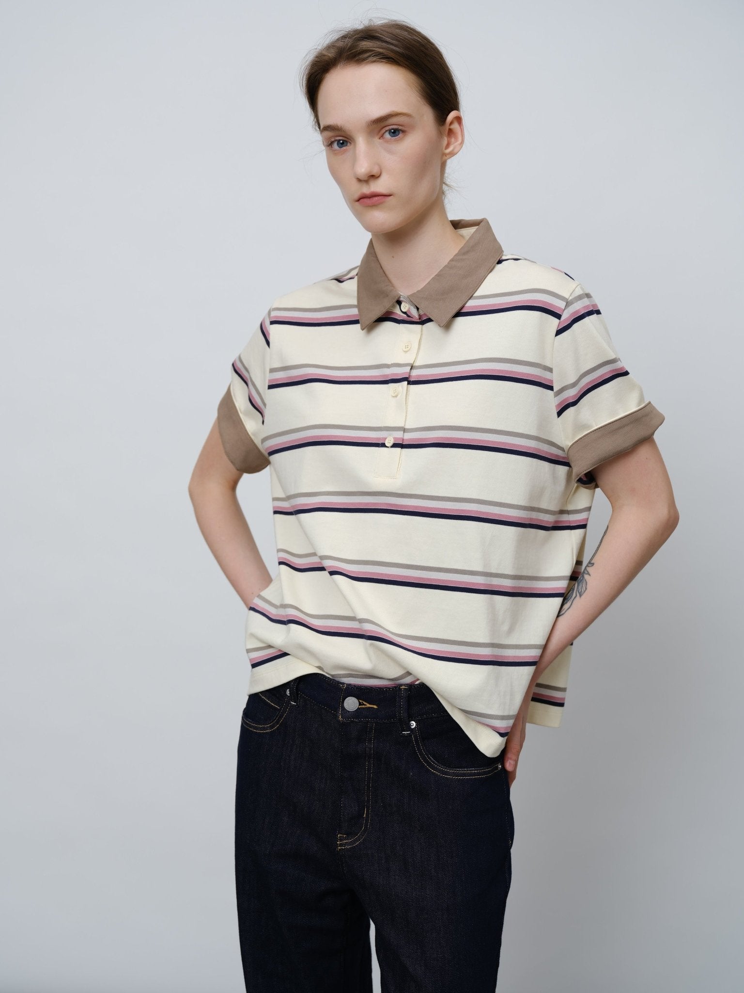 Striped Polo Shirt - UNIQUE ATTRACTION