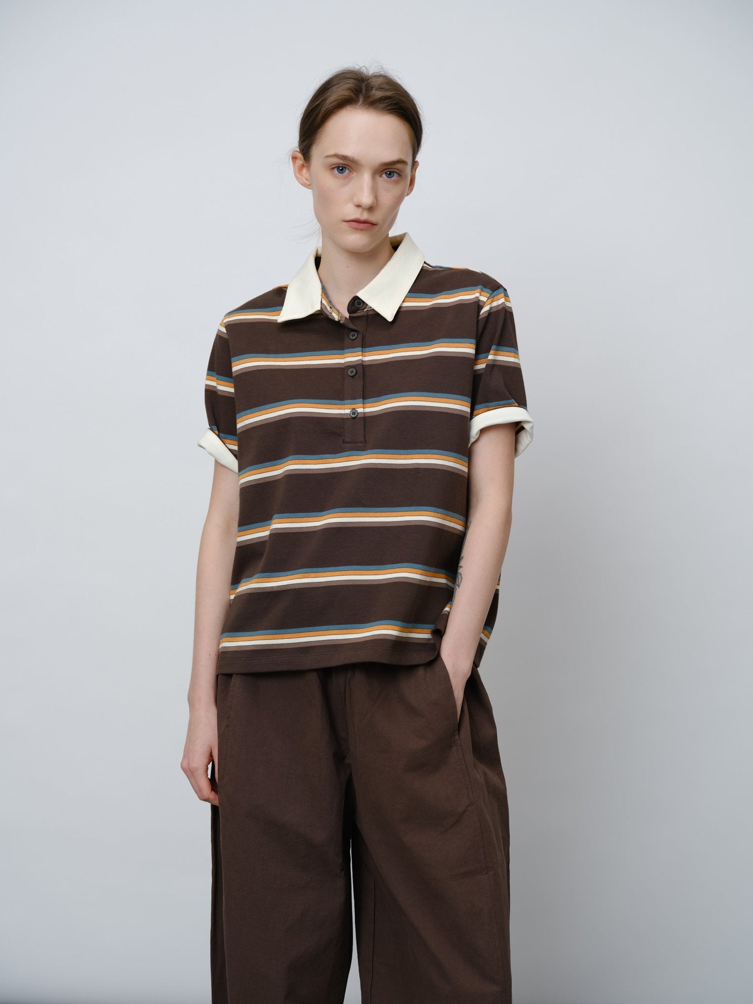 Striped Polo Shirt - UNIQUE ATTRACTION