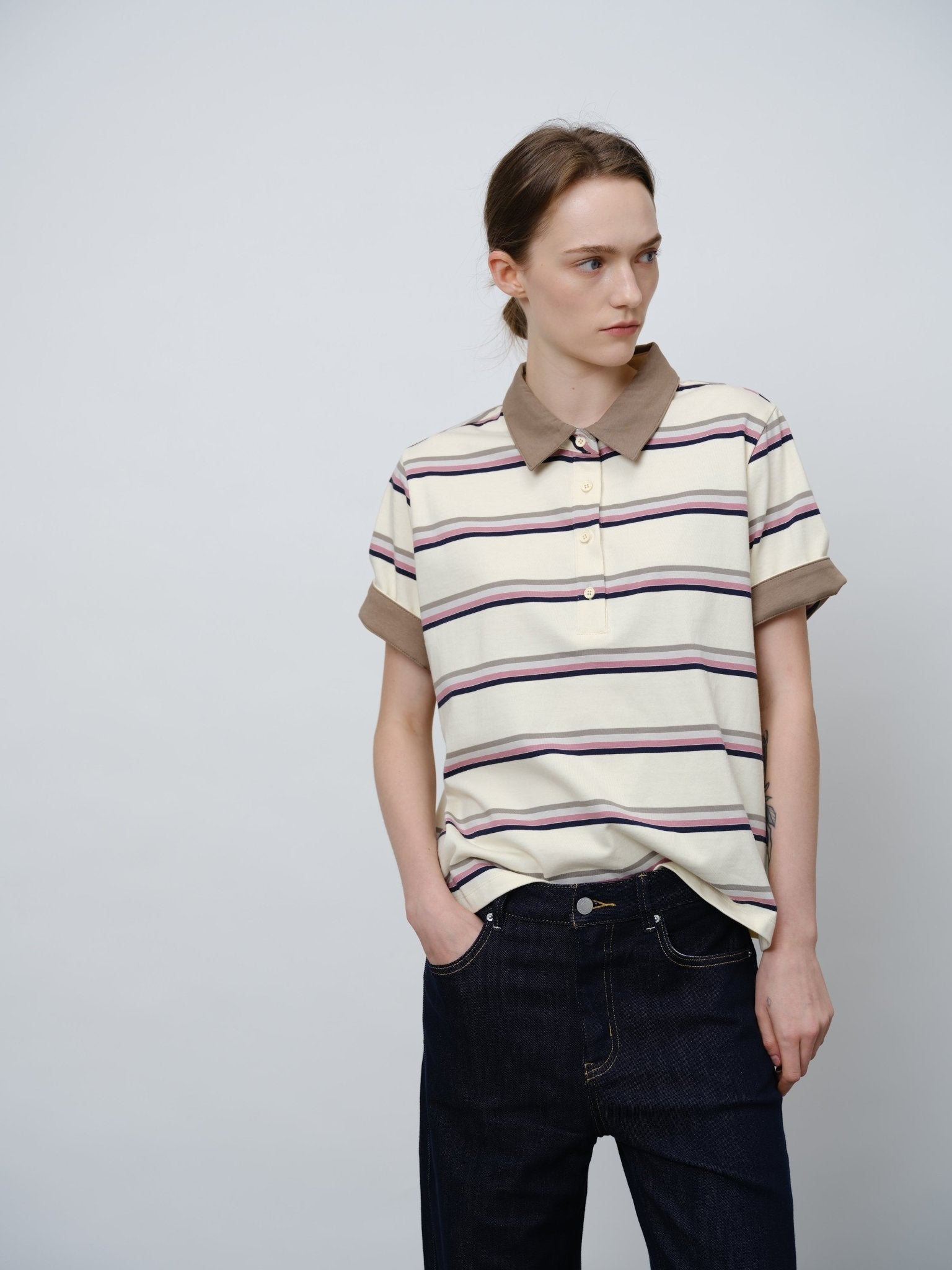 Striped Polo Shirt - UNIQUE ATTRACTION