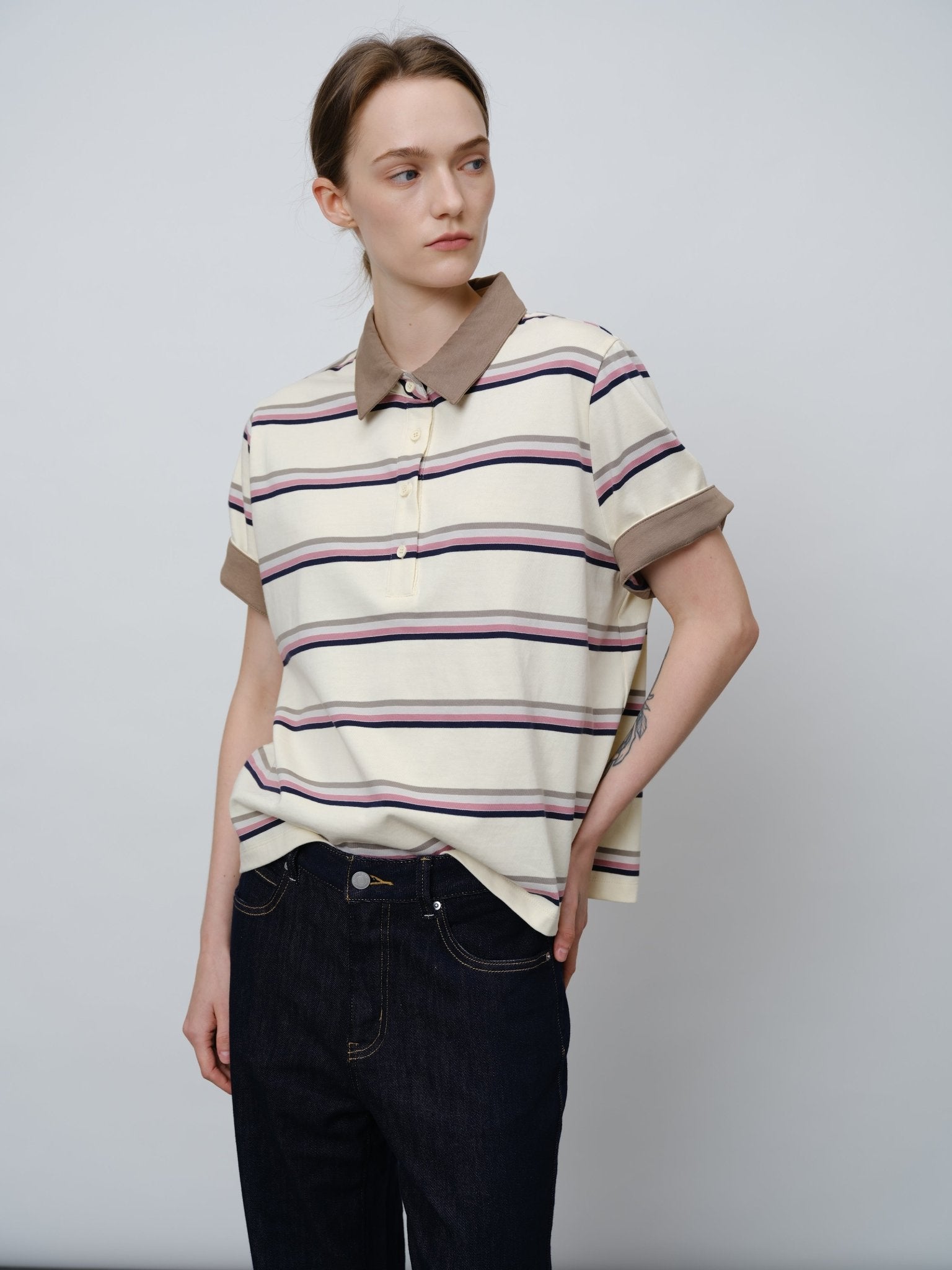 Striped Polo Shirt - UNIQUE ATTRACTION