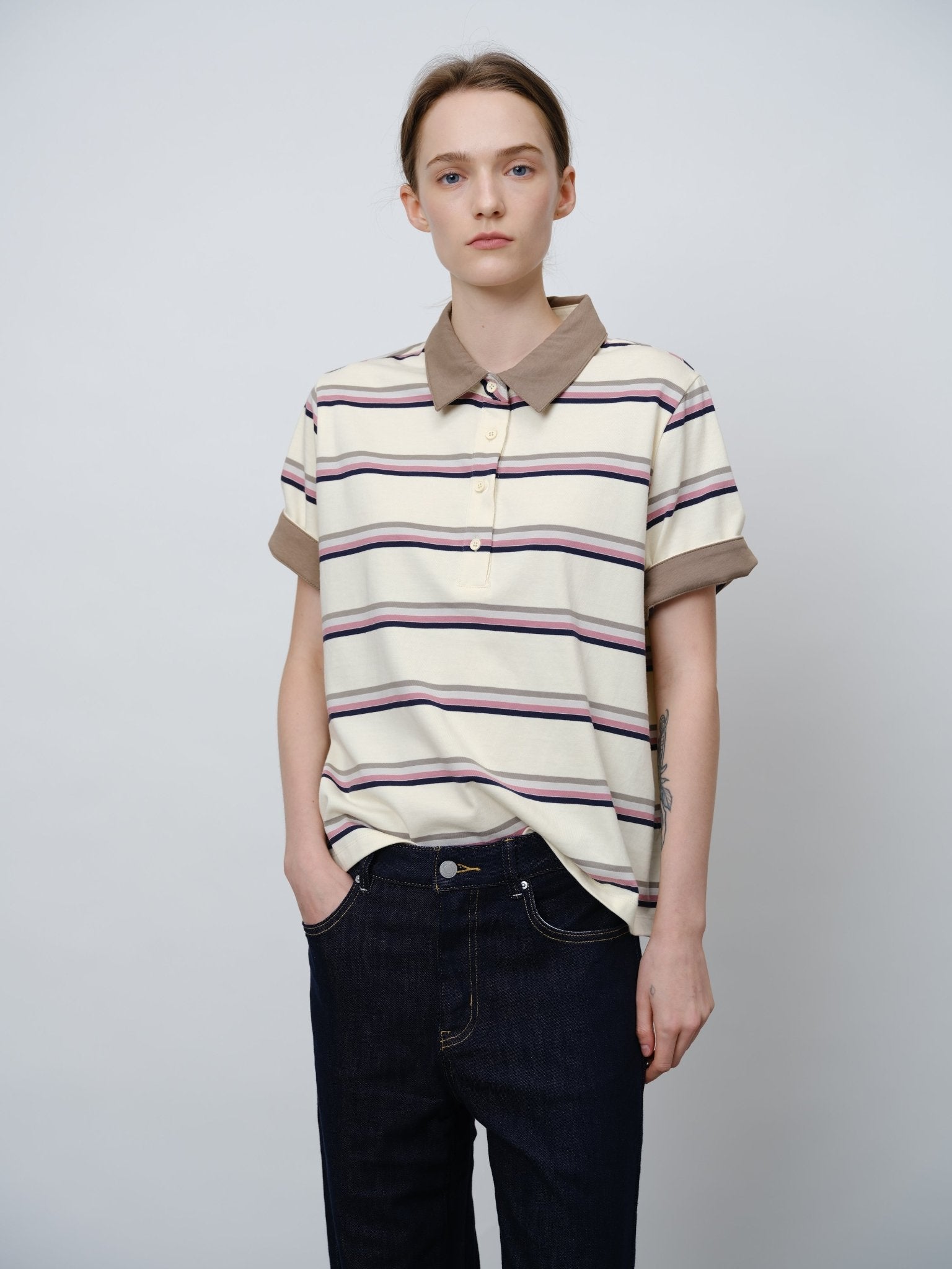 Striped Polo Shirt - UNIQUE ATTRACTION