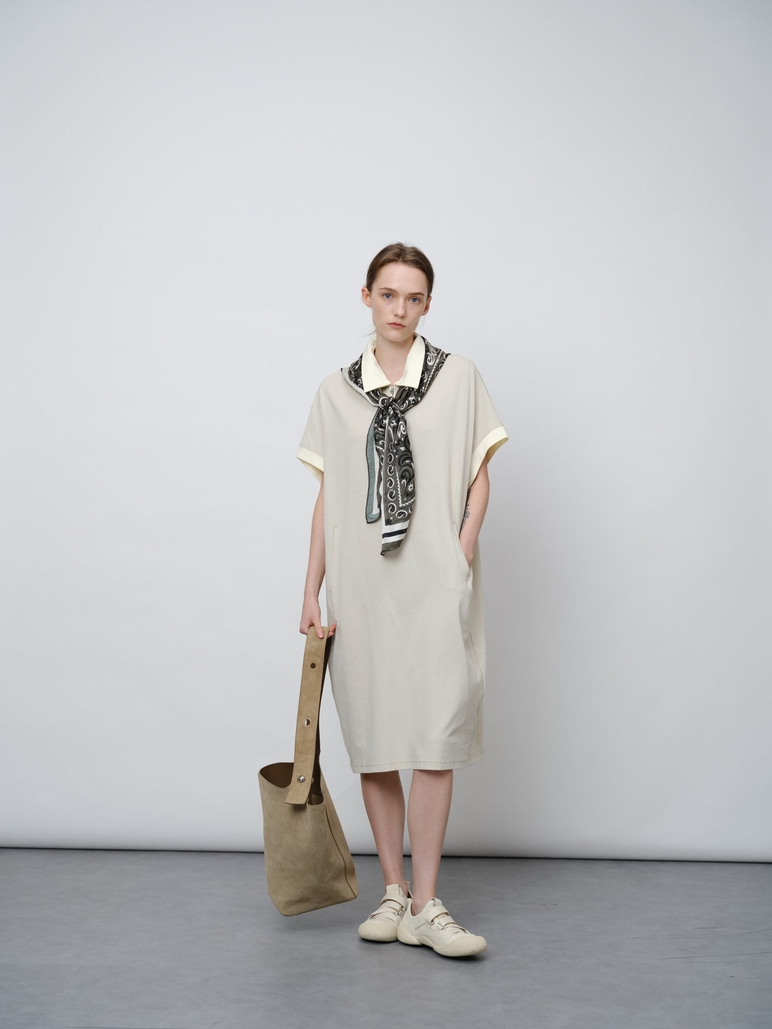 Structured Air Layer Midi Dress - UNIQUE ATTRACTION