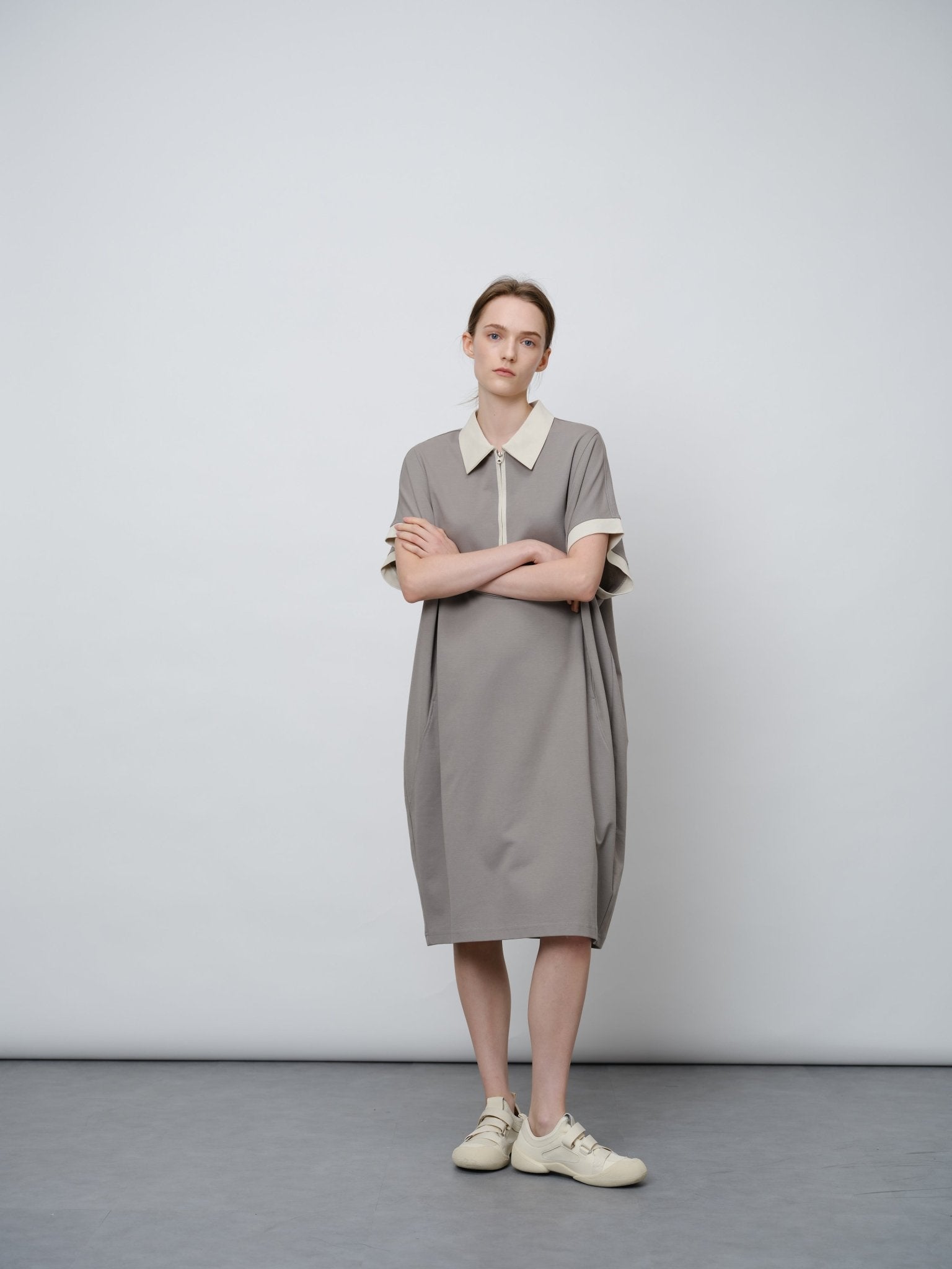 Structured Air Layer Midi Dress - UNIQUE ATTRACTION