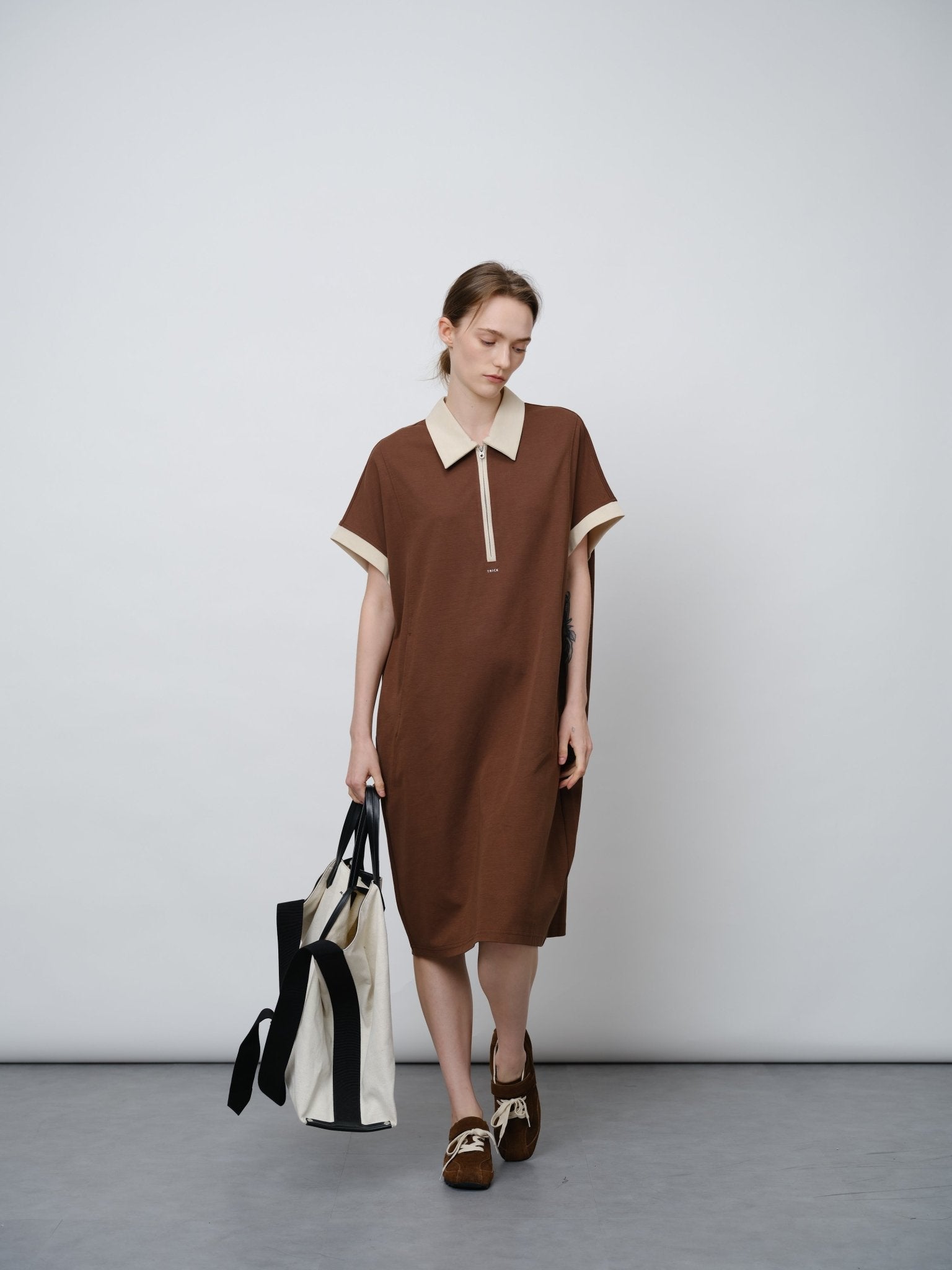 Structured Air Layer Midi Dress - UNIQUE ATTRACTION