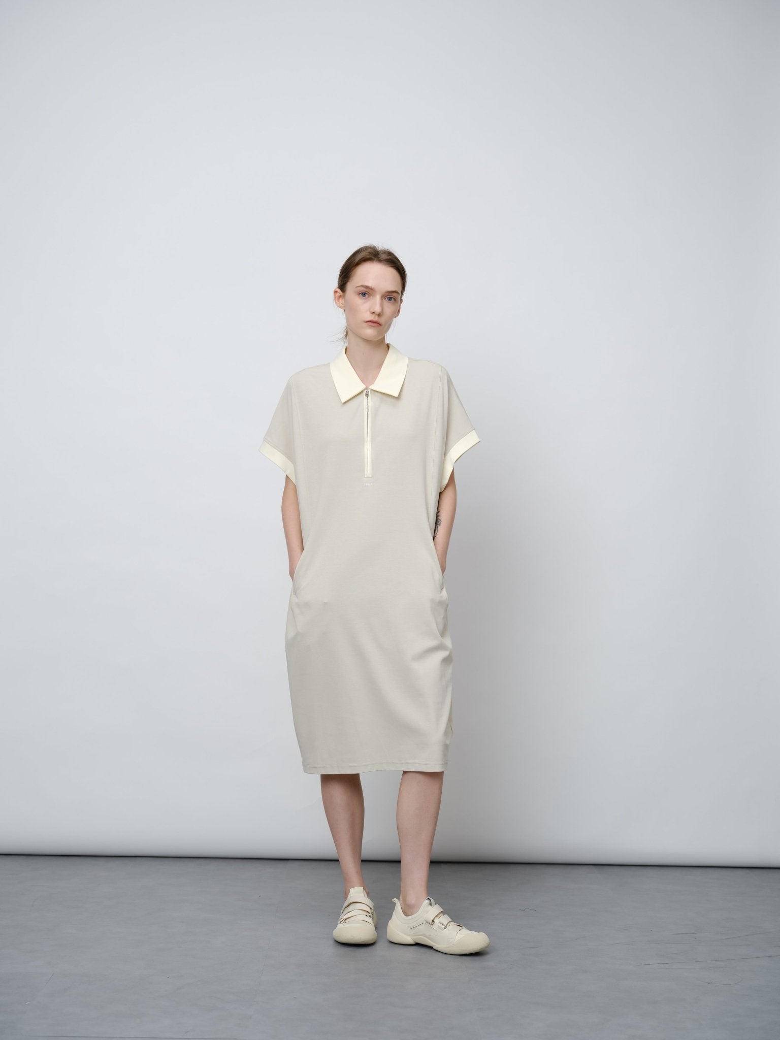 Structured Air Layer Midi Dress - UNIQUE ATTRACTION