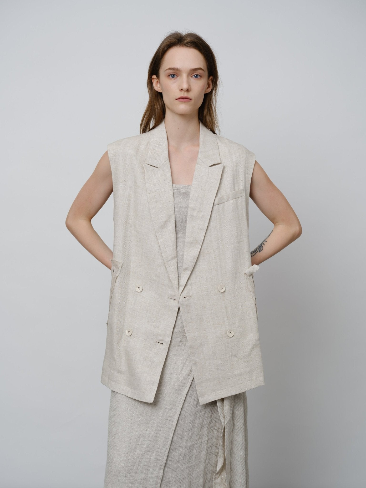 Tencel - Linen Summer Vest - UNIQUE ATTRACTION