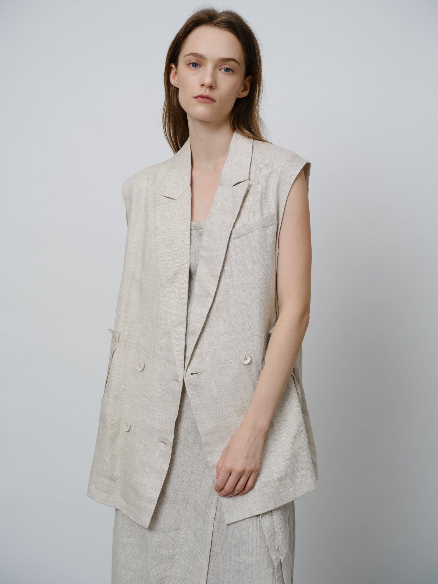 Tencel - Linen Summer Vest - UNIQUE ATTRACTION