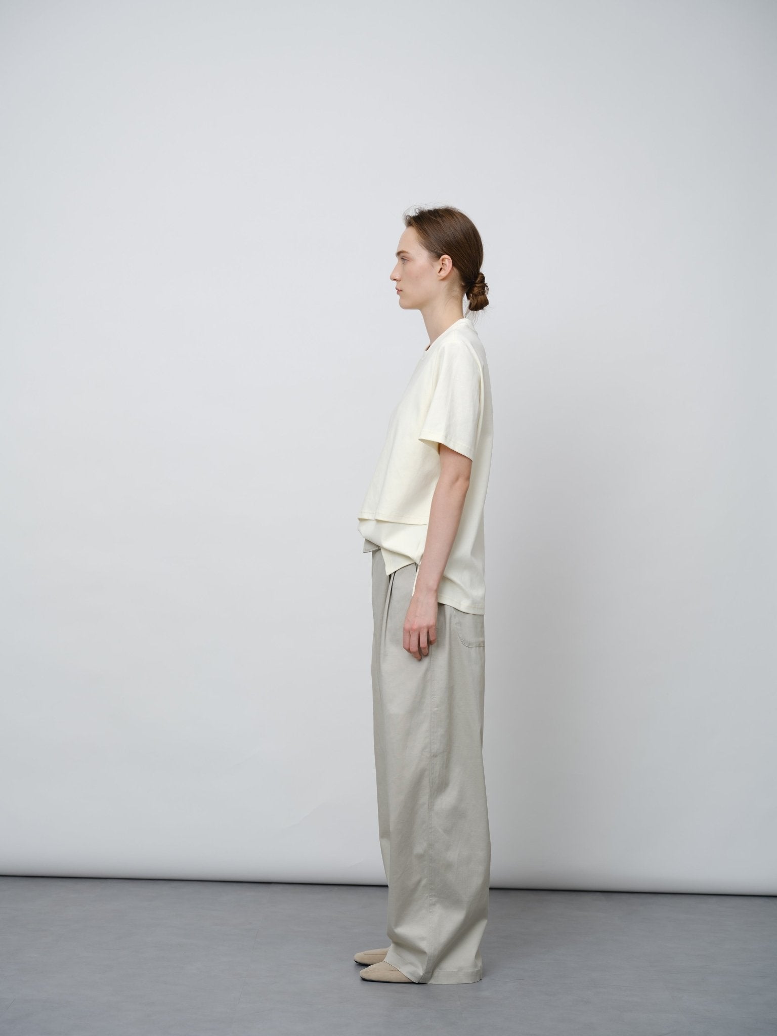 Tencel - Wool Blend Straight Leg Pants - UNIQUE ATTRACTION