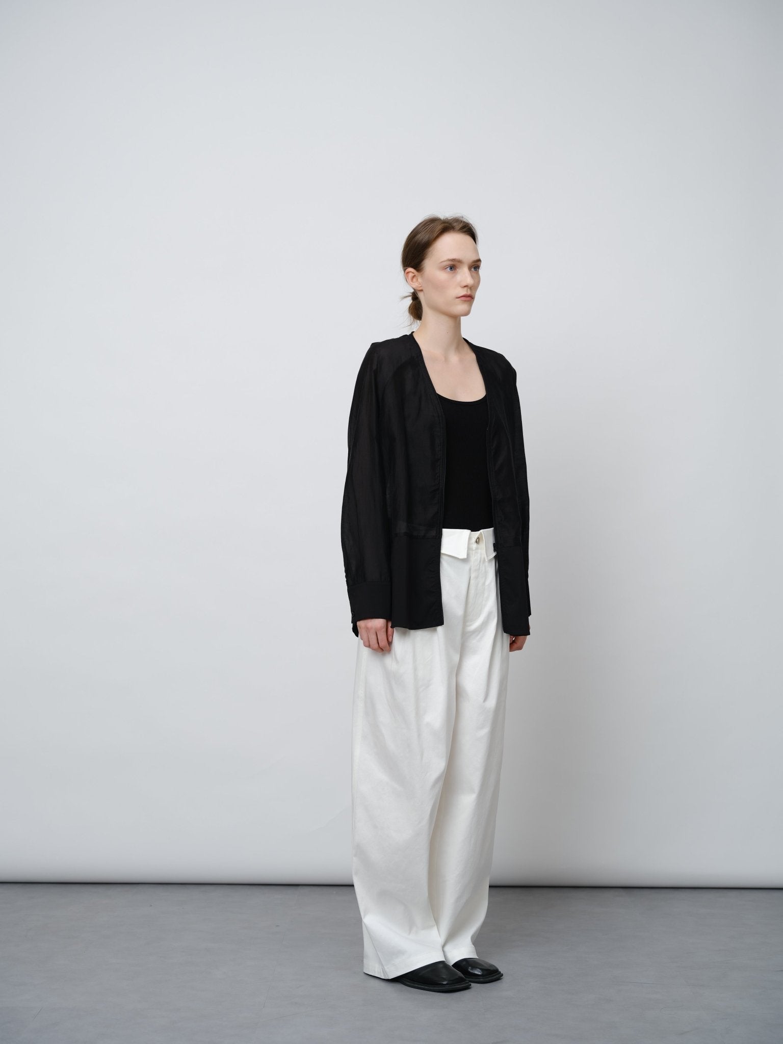 Tencel - Wool Blend Straight Leg Pants - UNIQUE ATTRACTION