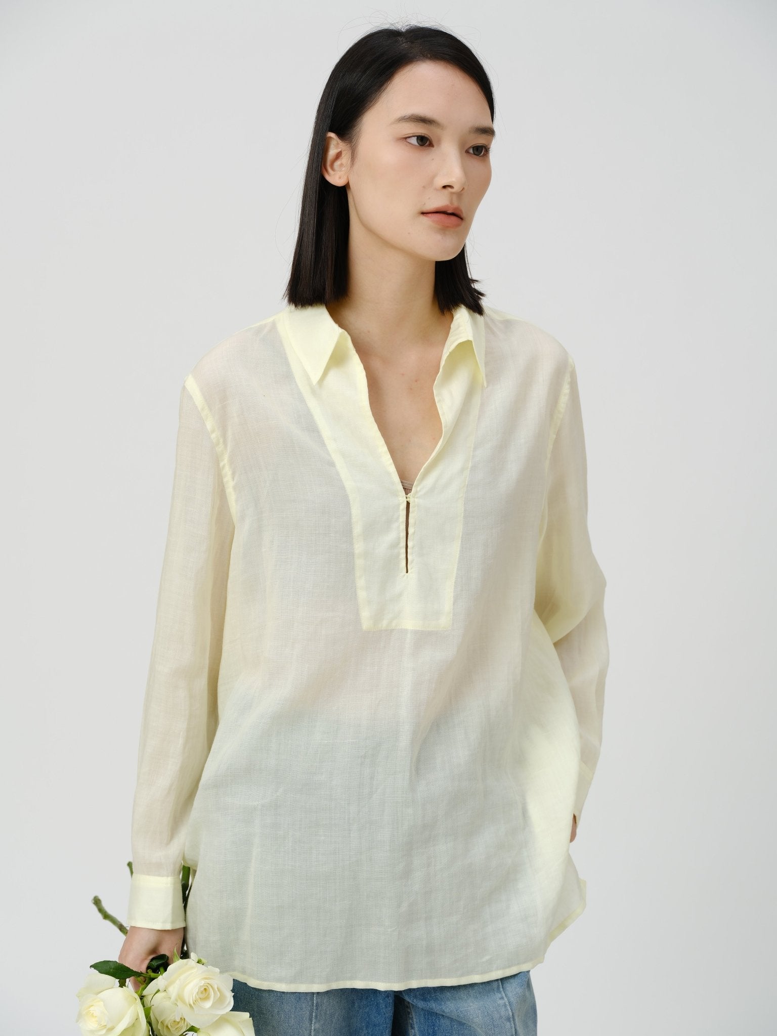 Textured Linen Shirt - UNIQUE ATTRACTION
