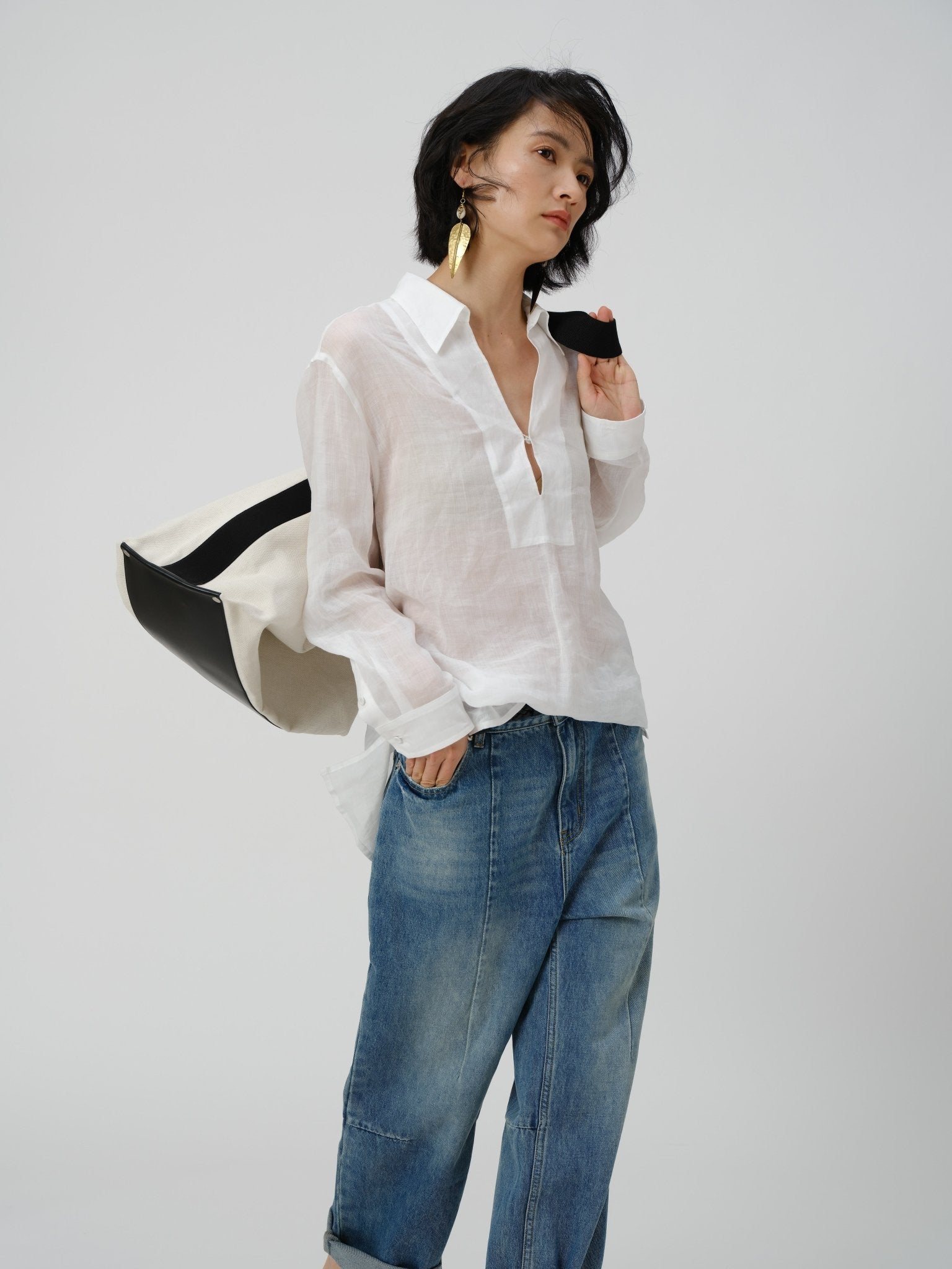 Textured Linen Shirt - UNIQUE ATTRACTION