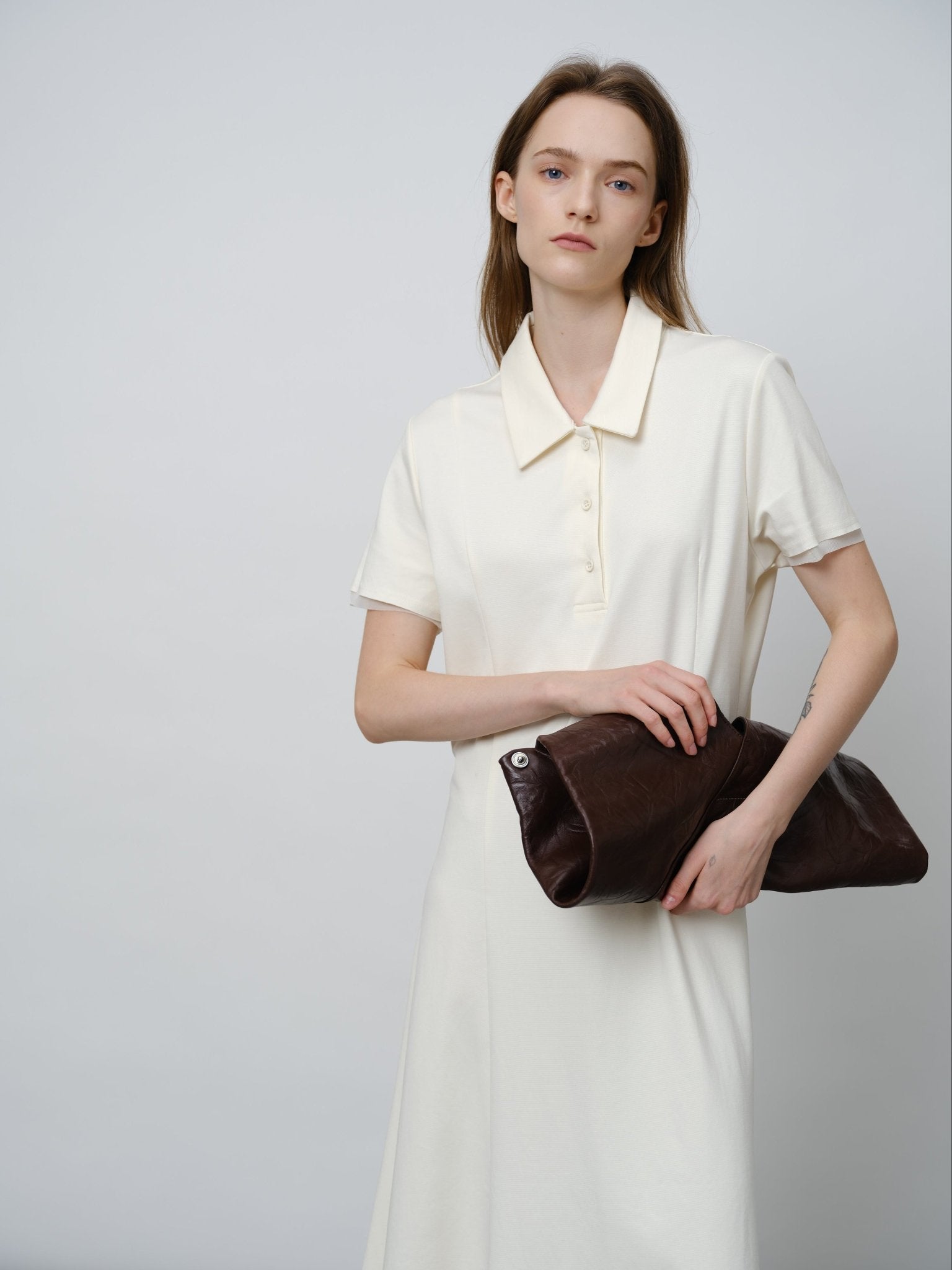 Textured &amp; Tailored Summer Dress - UNIQUE ATTRACTION