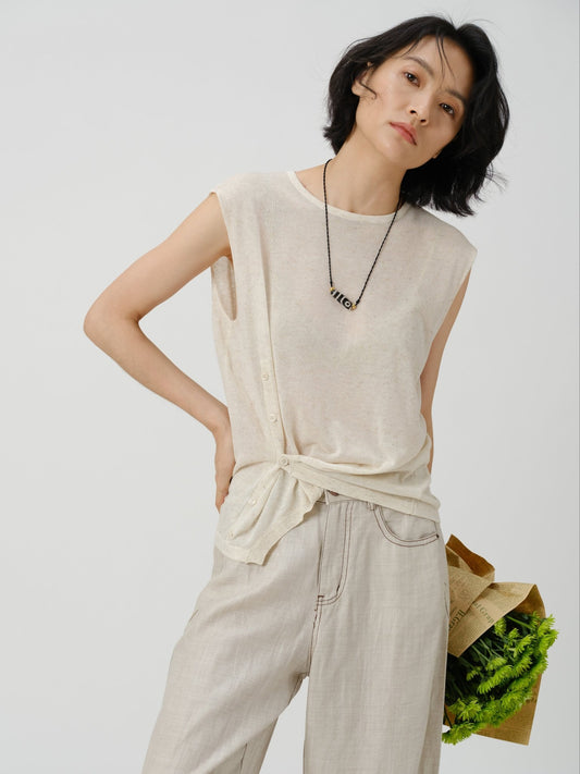 Twist Front Knit Top - UNIQUE ATTRACTION