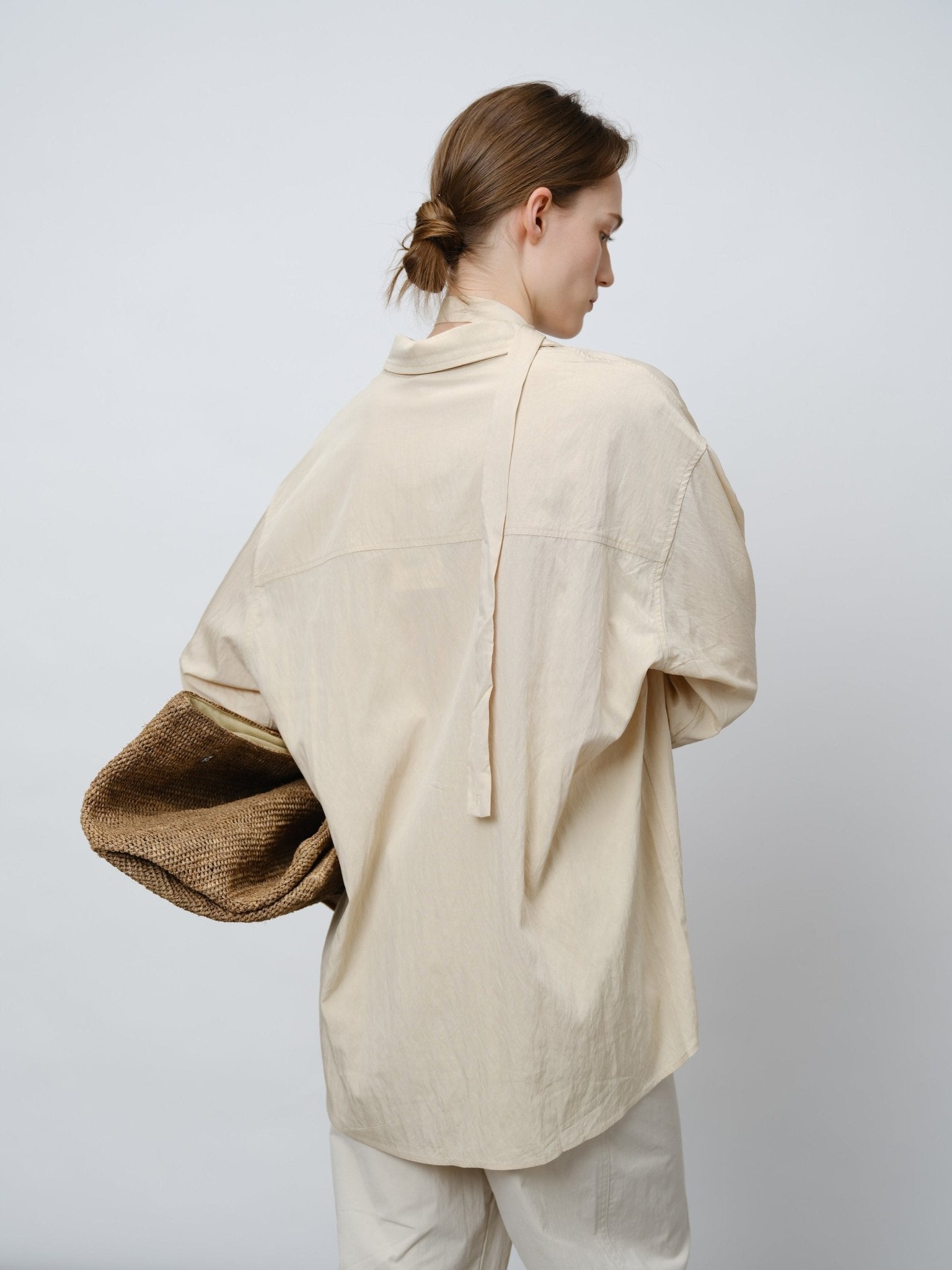 Vintage Draped Collar Shirt - UNIQUE ATTRACTION
