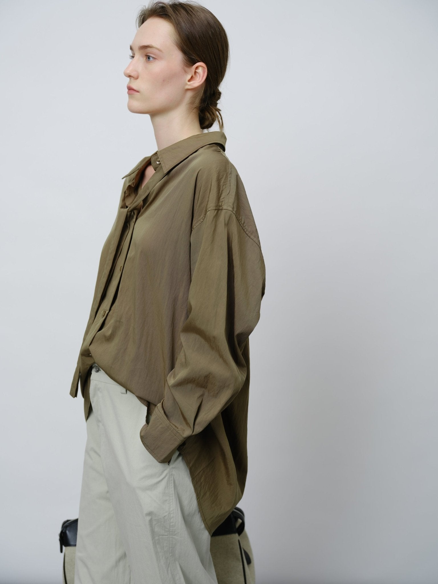 Vintage Draped Collar Shirt - UNIQUE ATTRACTION