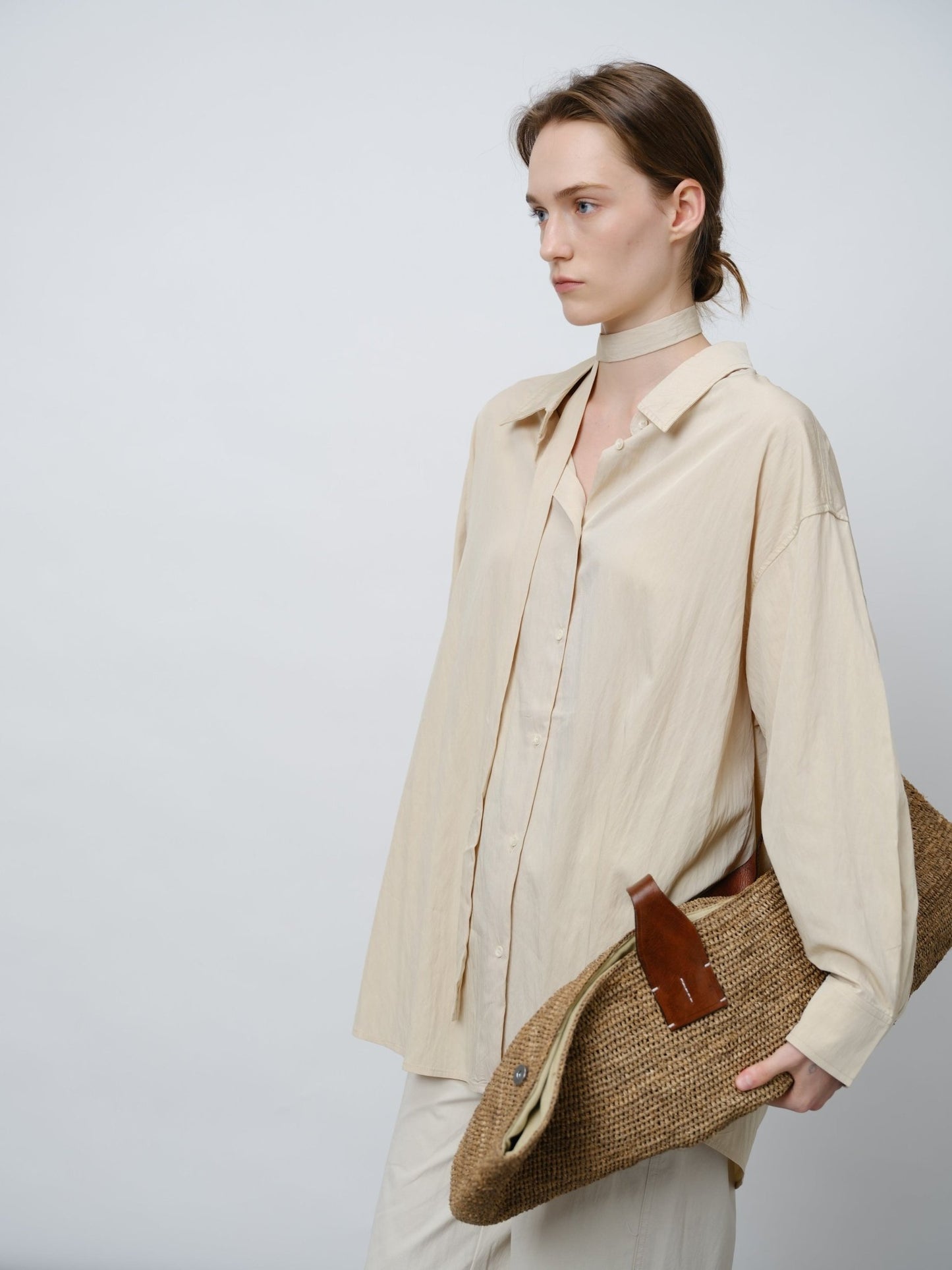 Vintage Draped Collar Shirt - UNIQUE ATTRACTION
