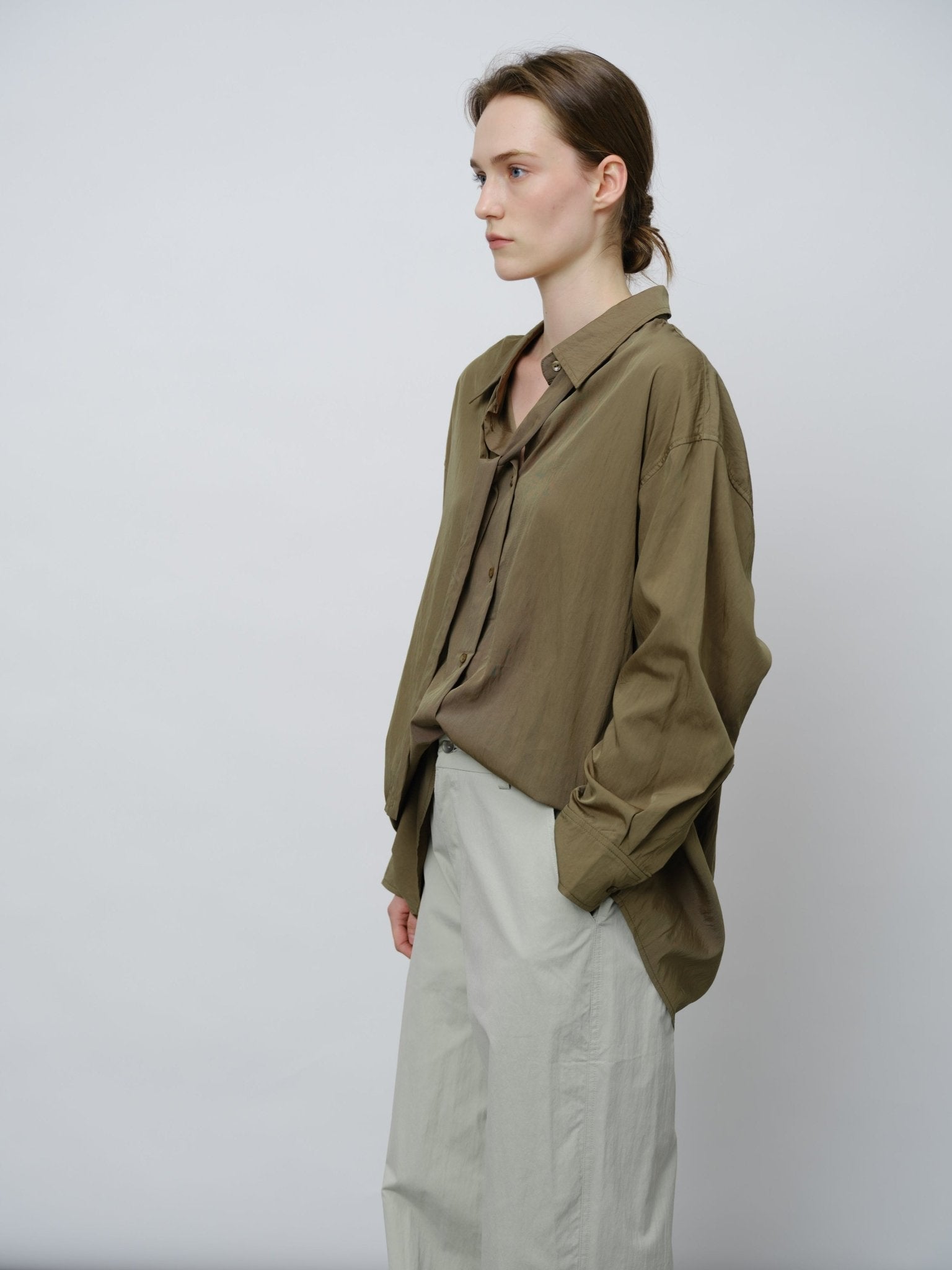 Vintage Draped Collar Shirt - UNIQUE ATTRACTION