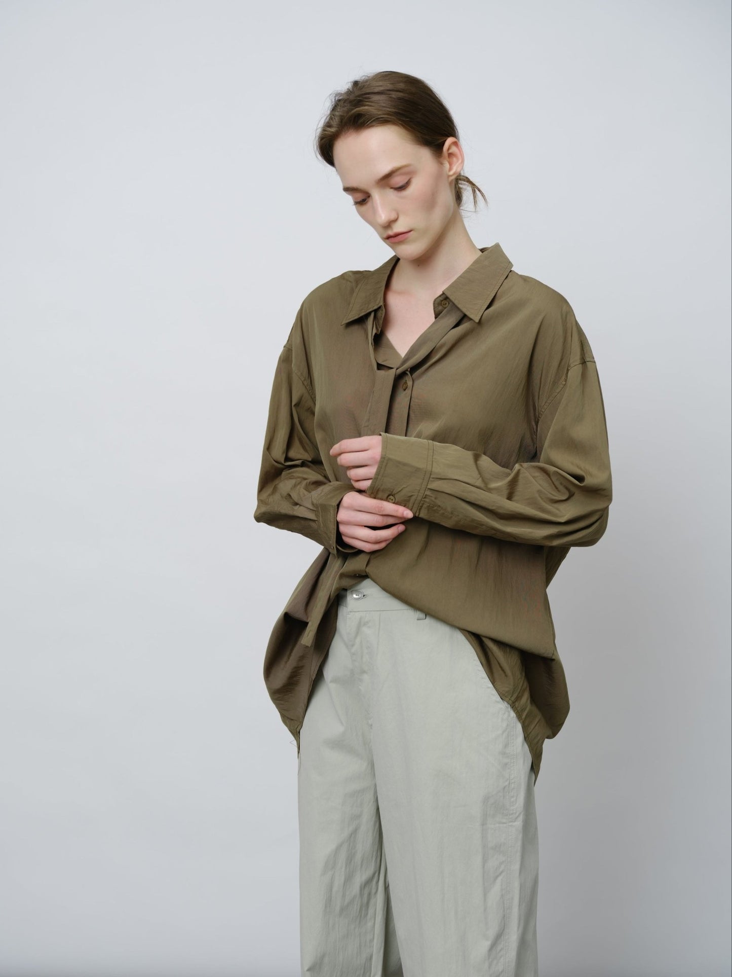 Vintage Draped Collar Shirt - UNIQUE ATTRACTION