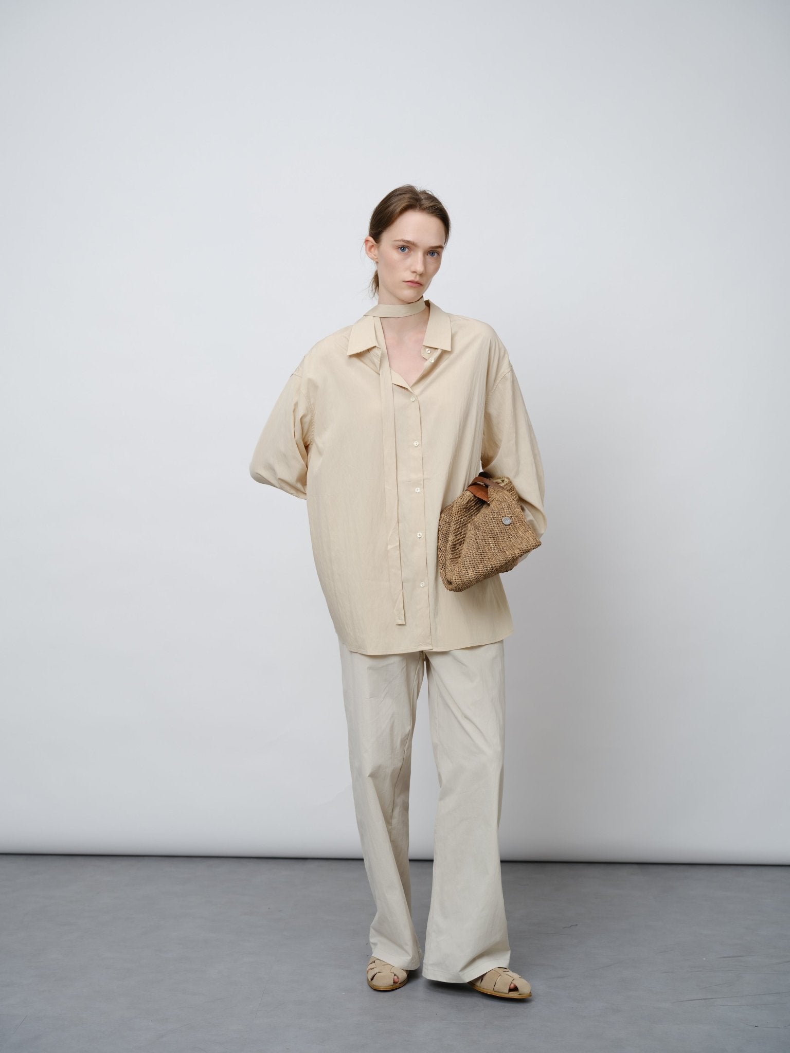 Vintage Draped Collar Shirt - UNIQUE ATTRACTION