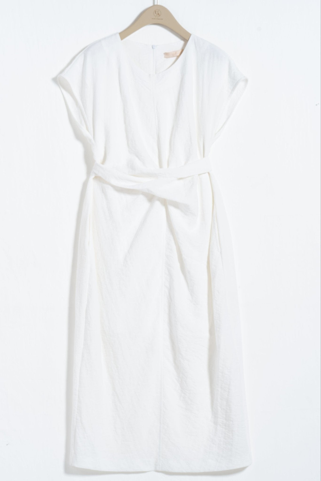Viscose - Linen Blend Boucle Dress - UNIQUE ATTRACTION