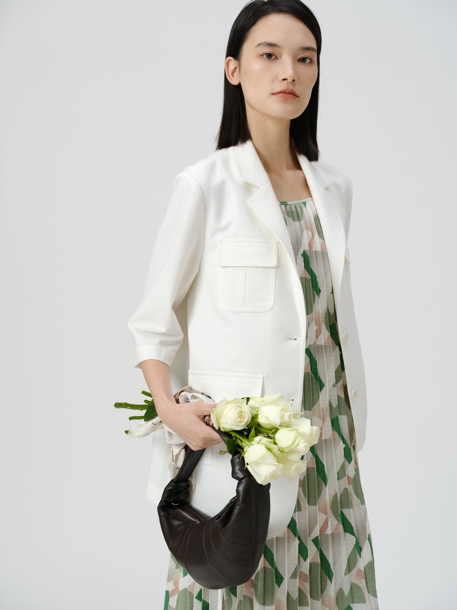 Wool - Blend Utility Blazer - UNIQUE ATTRACTION
