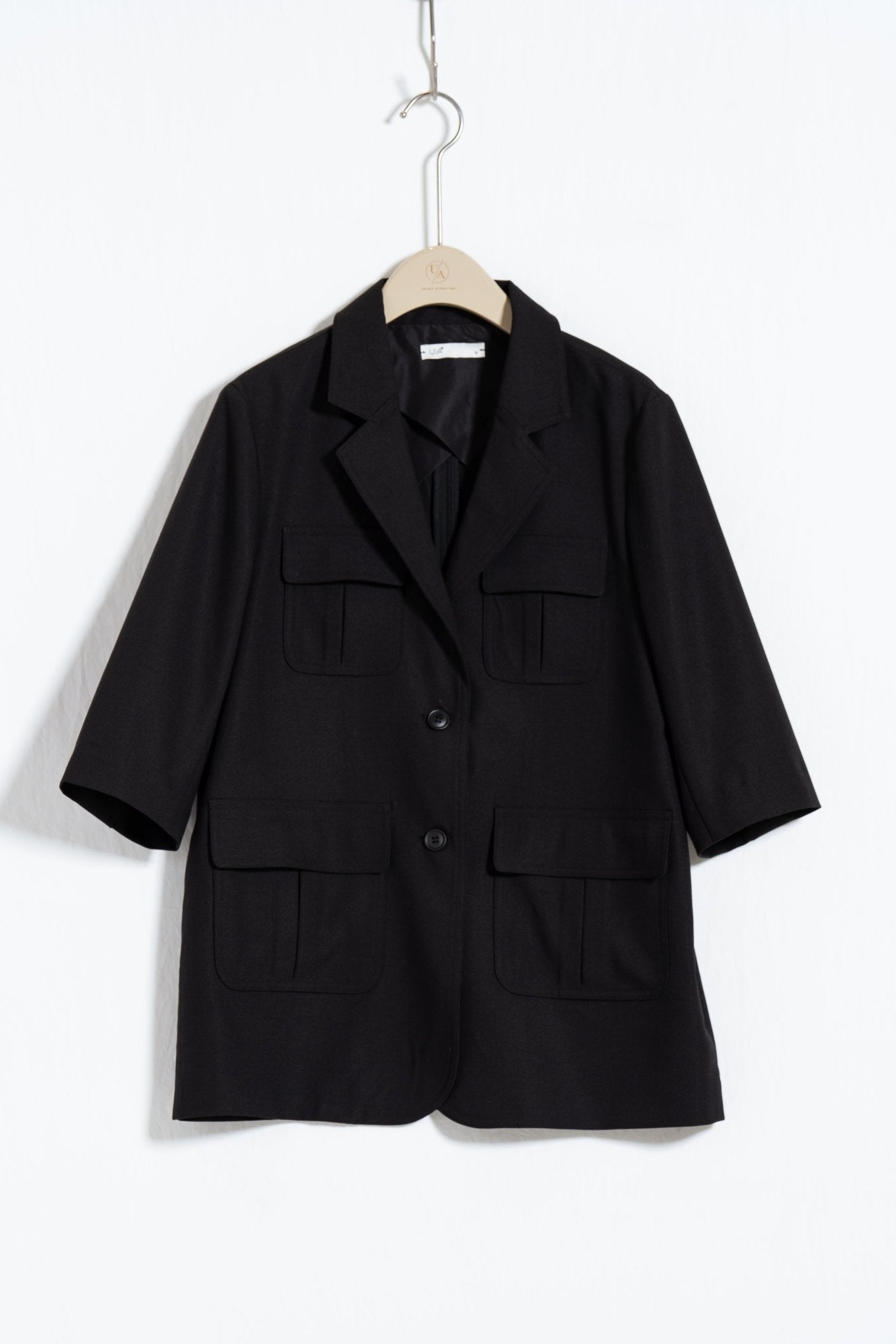 Wool - Blend Utility Blazer - UNIQUE ATTRACTION