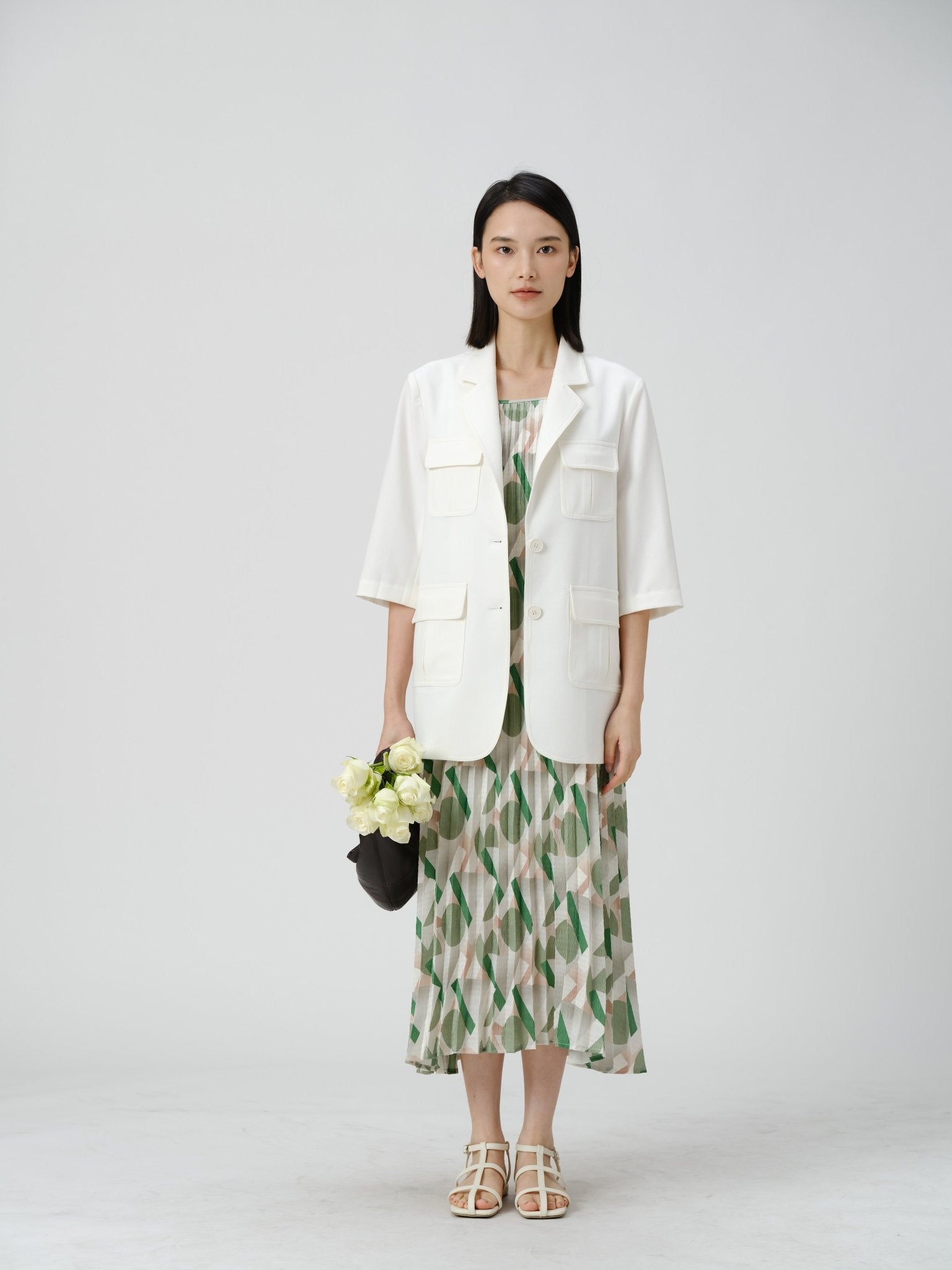 Wool - Blend Utility Blazer - UNIQUE ATTRACTION