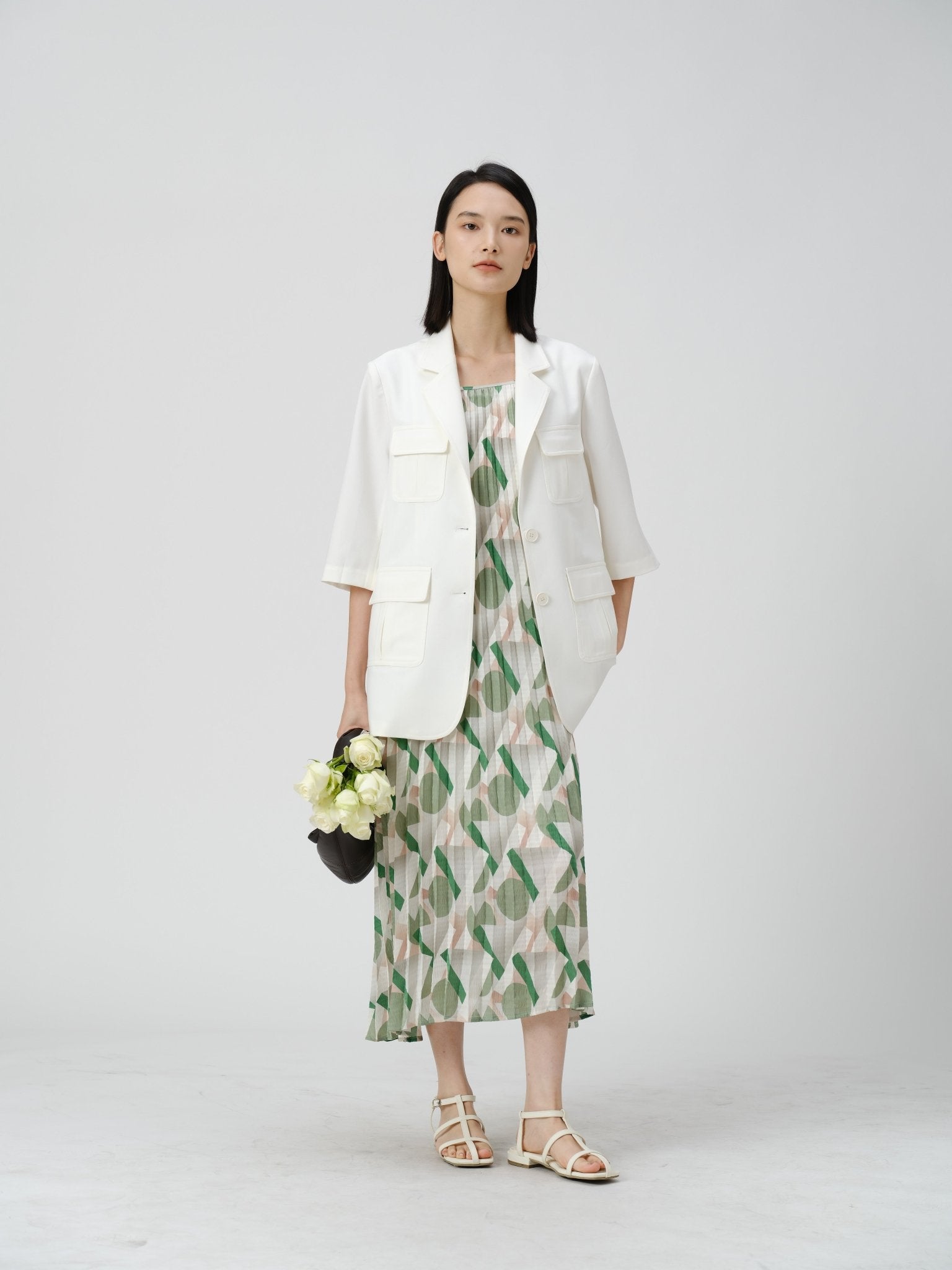Wool - Blend Utility Blazer - UNIQUE ATTRACTION